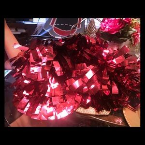 Maroon Pom poms